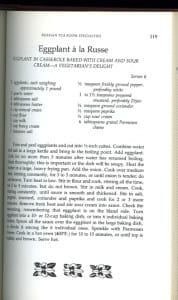 Russian Tea Room Cookbook Eggplant