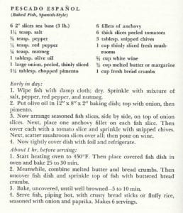 Pescado Espanol from Good Housekeeping International Cookbook