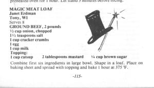 Magic Meat Loaf from Wisconsin Beef Cook-Off Cookbook